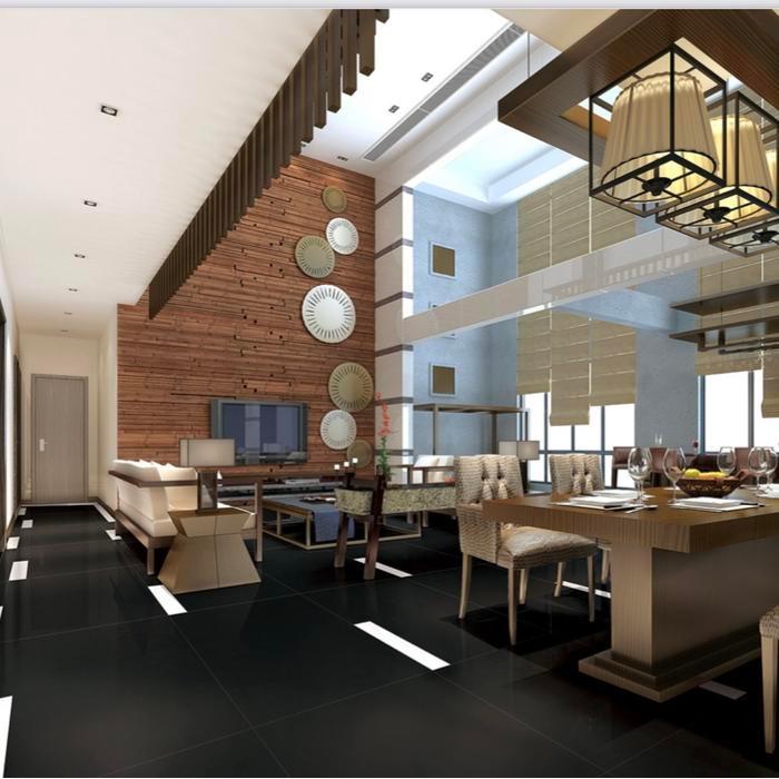 IDXXX- Granite Tile 60X60 Engress Polish Hitam Ed021