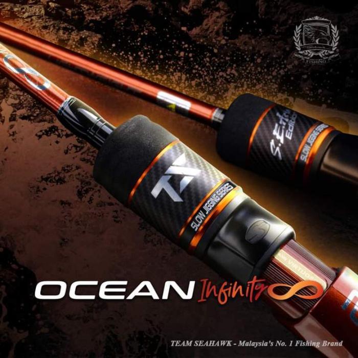 Joran Spinning Pancing Seahawk Ocean Infinity Slow Jigging One Piece -Gratisongkir