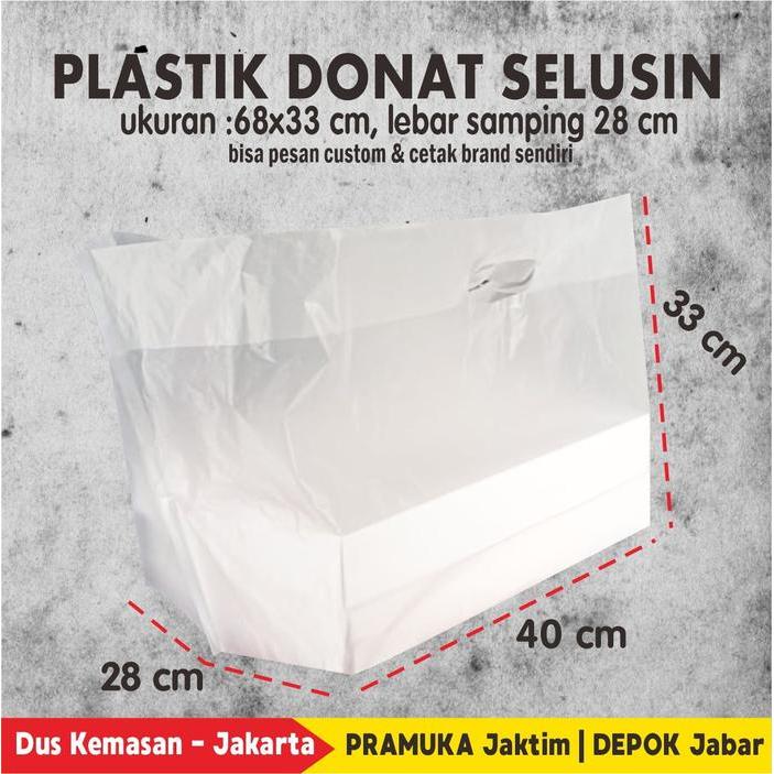 Kantong Plastik Donat / Box Pizza 30 isi 50 pcs/pak Promo Premium