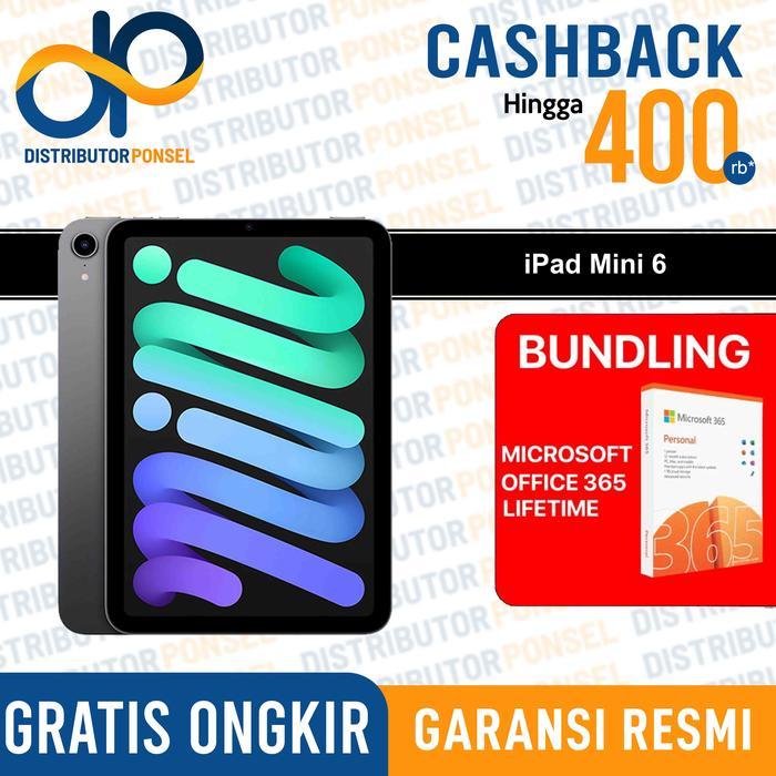 akseso- Apple Ipad Mini 6 2021 256Gb Wifi Cellular 64Gb Garansi 1 Tahun Not 5