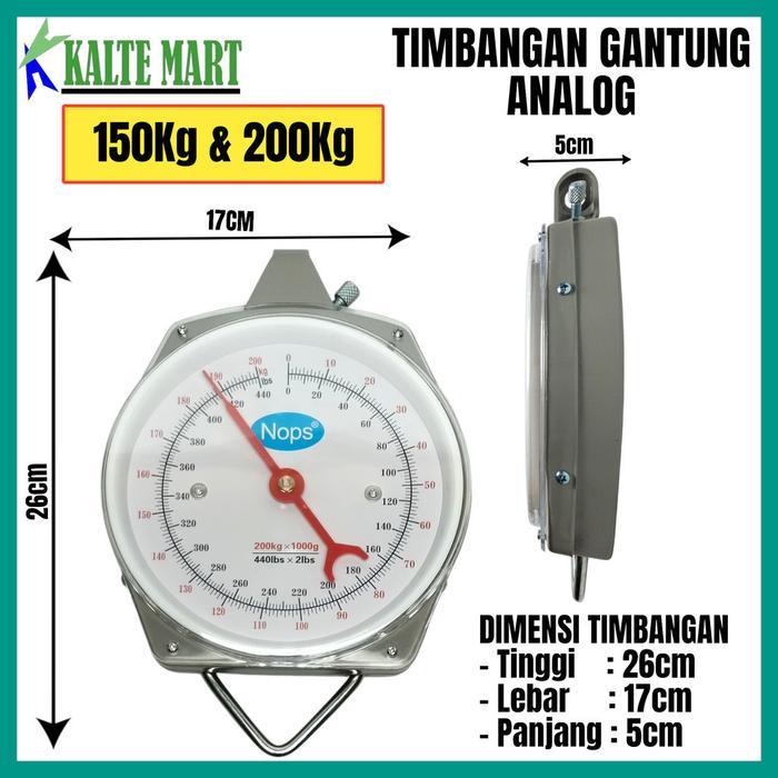 HANGING SCALE ANALOG 150KG 200KG TIMBANGAN GANTUNG JARUM MANUAL 150KG 200KG TIMBANGAN JARUM