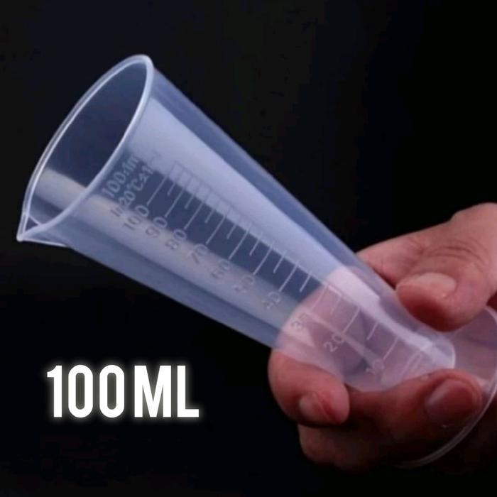 GELAS UKUR PLASTIK 100 ML /GELAS TAKAR PLASTIK 100 ML KITCHENWARE