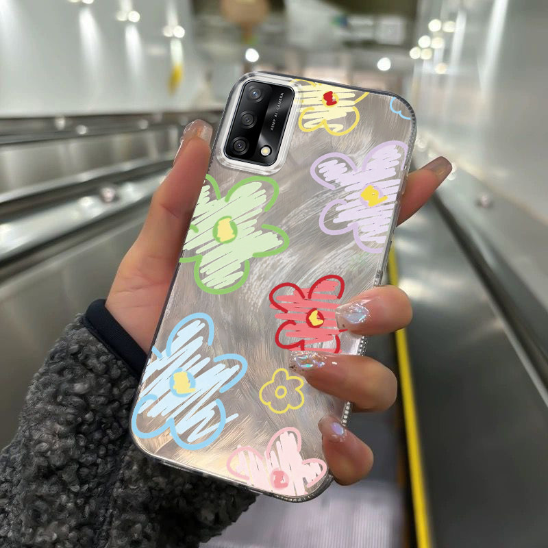 Casing Hp Untuk OPPO A74 A95 F19 F19s Case Casing HP Softcase ponsel silikon tahan jatuh transparan 