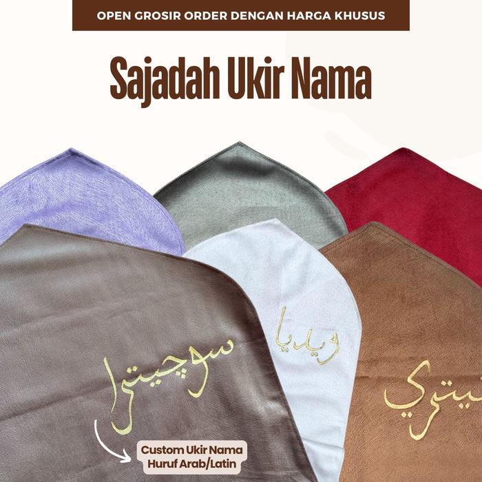 New- SAJADAH TRAVEL CUSTOM / UKIR NAMA