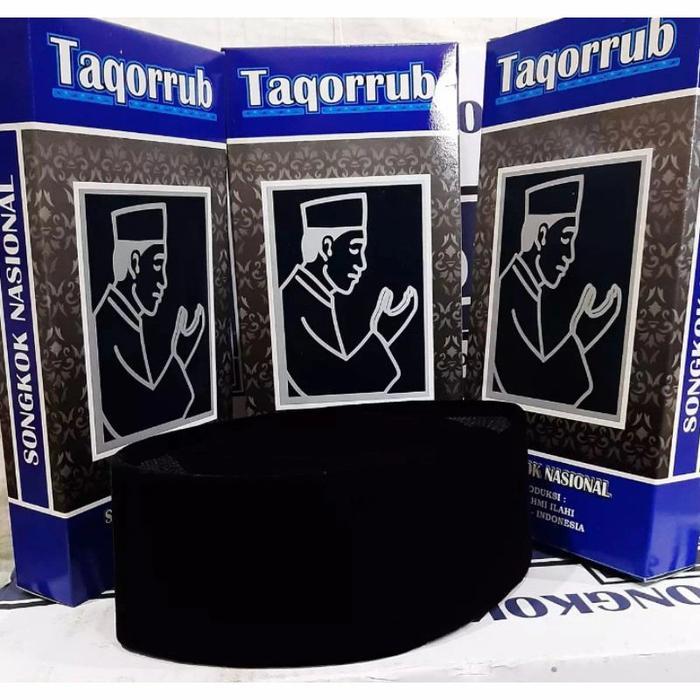 New- PECI HITAM POLOS , SONGKOK / KOPIAH HITAM TAQORRUB