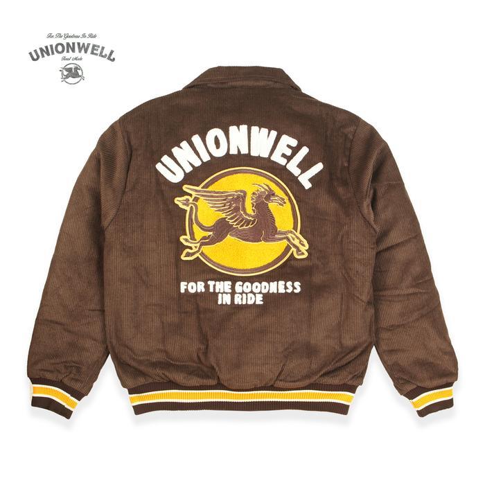 Unionwell Varsity Jacket Roundlogo Brown