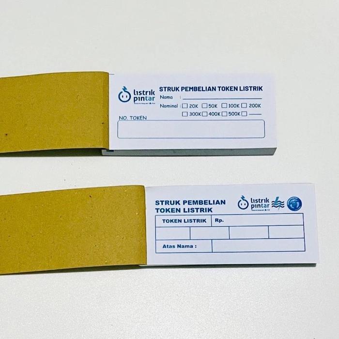 News ( Isi 100 Lembar ) Struk Token Listrik Struk Pembelian Token Listrik Nota Token Listrik Nota