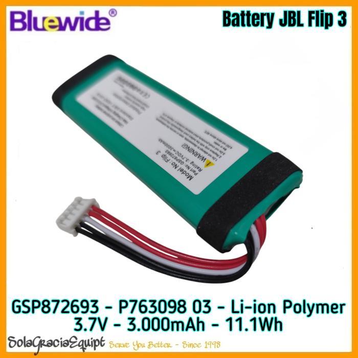 Batre / Baterai / Battery Speaker Jbl Flip 3 - Gsp872693 - 3.000Mah