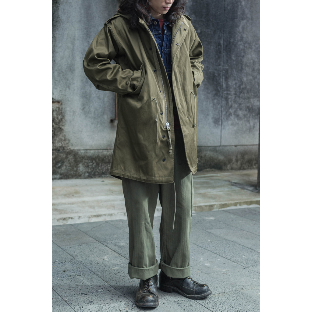 Bronson M-1951 Fishtail Parka Shell Sateen Cotton Army Type M-51 Coat