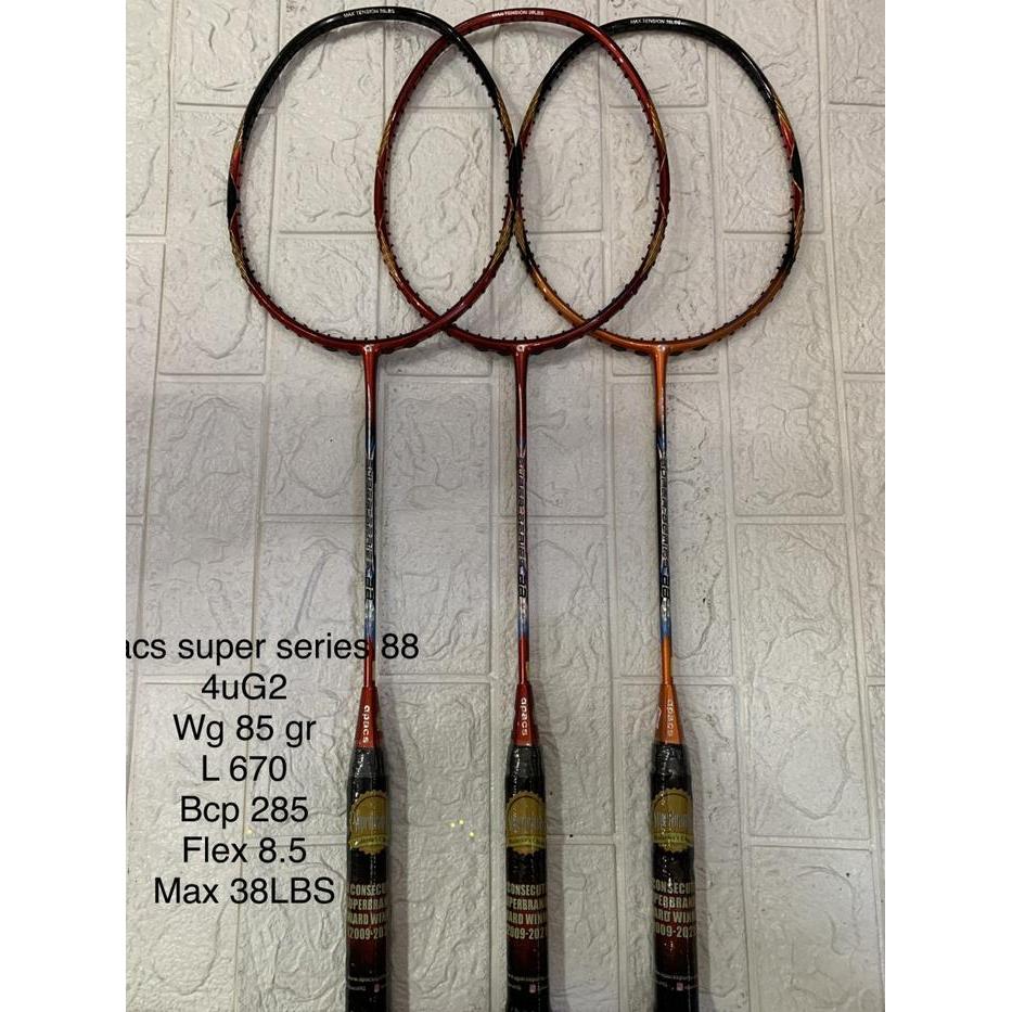 Raket badminton APACS NEW SUPER SERIES 88 max 38LBS GRIP 4UG2 ORI
