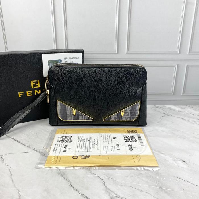 PROMO HANDBAG POUCH CLUTCH PRIA DUO ZIPPER LOCK F'D 13003 LEATHER MIROR