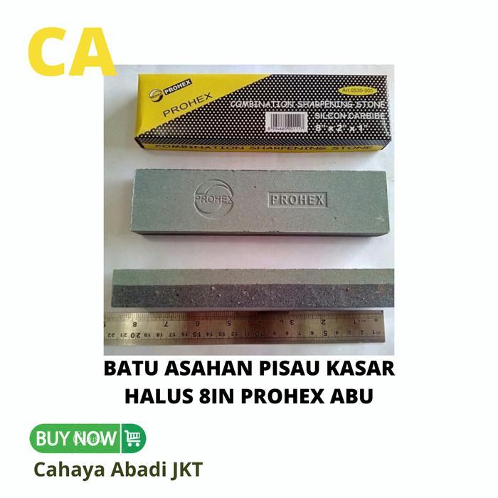 batu asahan pisau kasar halus 8in prohex abu 0530 015 kotak hitam kode 346