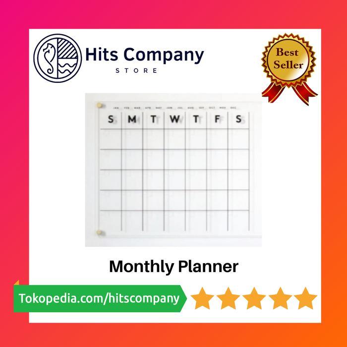 ACRYLIC MONTHLY PLANNER AKRILIK BEST