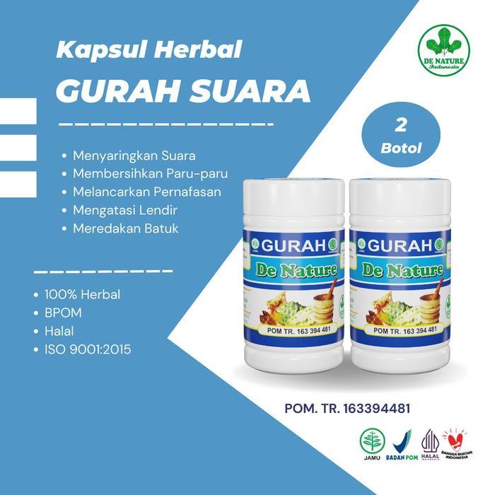 Obat Gurah SuaraSuara Merdu NyaringObat DeNature
