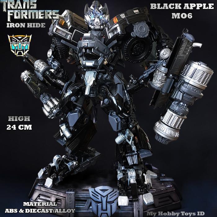 SALE 100% ORIGINAL WEIJIANG BLACK APPLE M06 ROBOT TRANSFORMERS IRONHIDE TRANSFORM MOBIL JEEP PICKUP