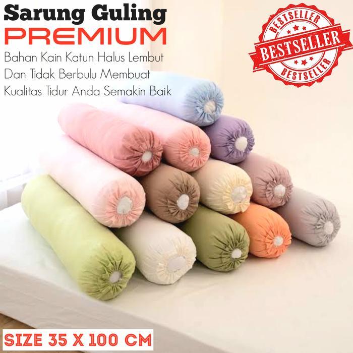 Sarung Guling Besar Warna Polos Bahan Premium
