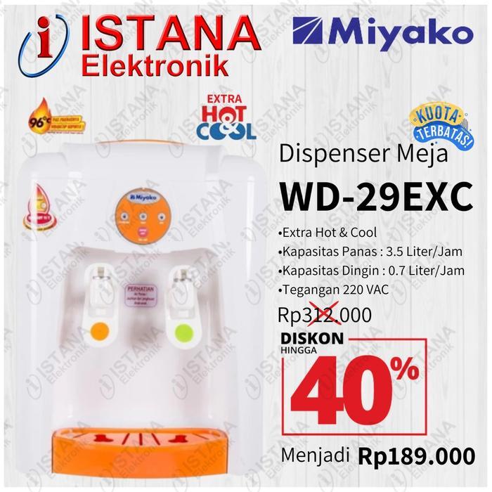 MIYAKO DISPENSER MEJA/DUDUK EXTRA HOT & COOL WD-29EXC