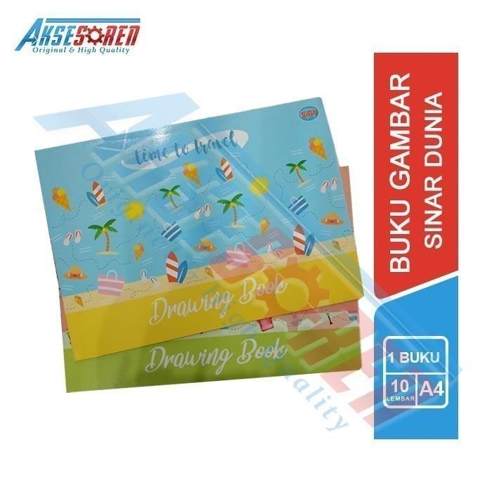 Buku Gambar Sinar Dunia 1 Buku / Sidu A4 / Sketsa Mewarnai Kaligrafi