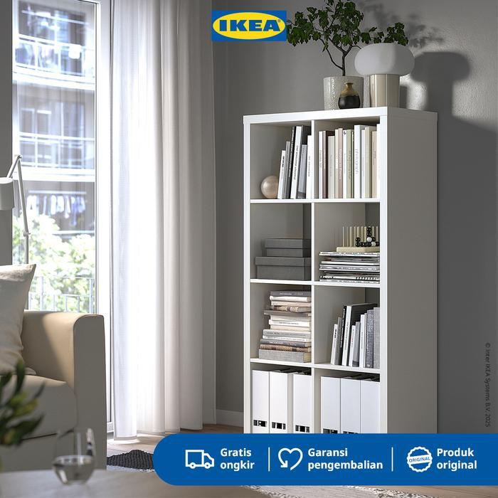 Ikea Kallax Rak Pajangan Minimalis Putih Berkualitas 77X147Cm Furniture