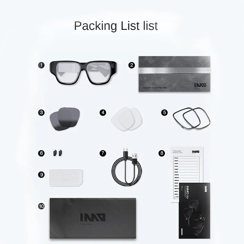 Inmo Kacamata Air Ar Pintar Dengan Cincin Pintar Mendukung