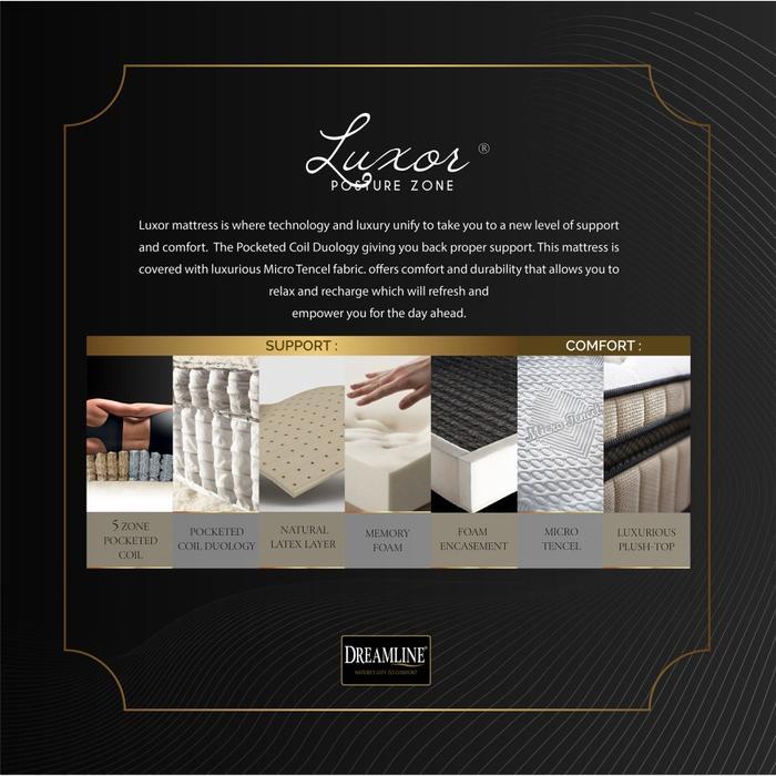 Dreamline Luxor (Hanya Kasur)/Matrass/Mattress/Springbed Dream Line (Medium Soft)