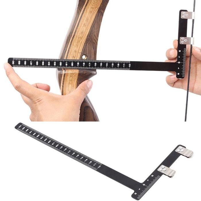 Fismil T Gauge T Scale Bow Square Fismil Elong Penggaris Busur Panah