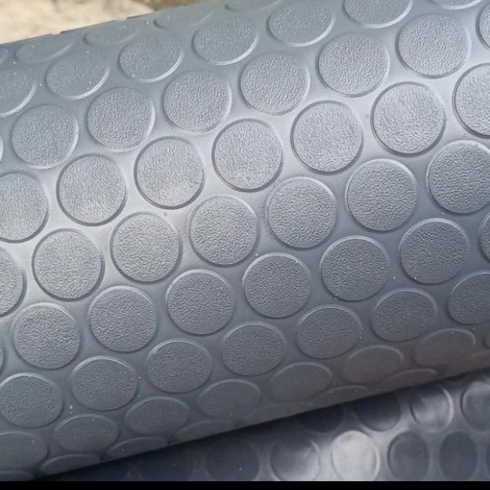 Karpet Karet meteran dengan motif koin, tebal 4mm