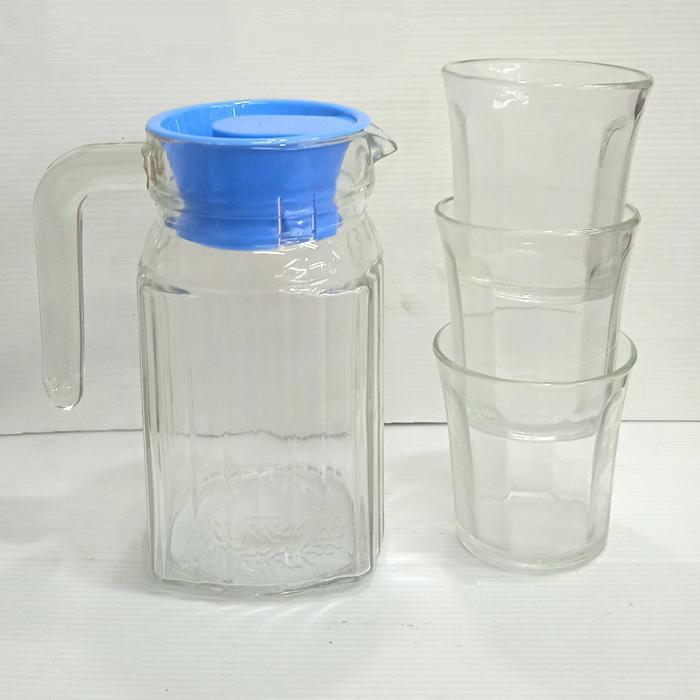 Promo Pitcher Set/Teko Set Murah/Kimglass Nannos 4 Pcs Original