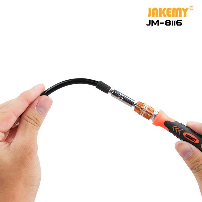 g5ro- Jakemy Jm-8116 45 In 1 Obeng Set H4.0 Tri Wing Segitiga 2.0