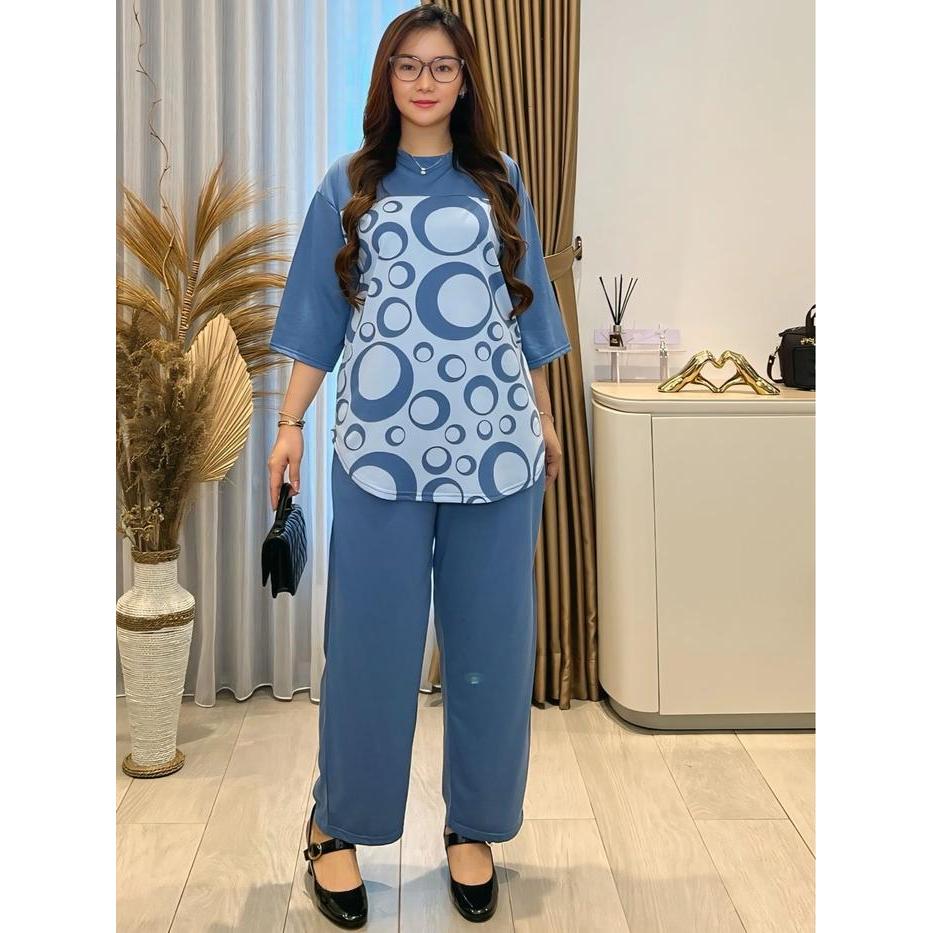 RELIGBANGET- Setelan Wanita Ld120 Oneset Pakaian Wanita Fashion Muslim Sr5972