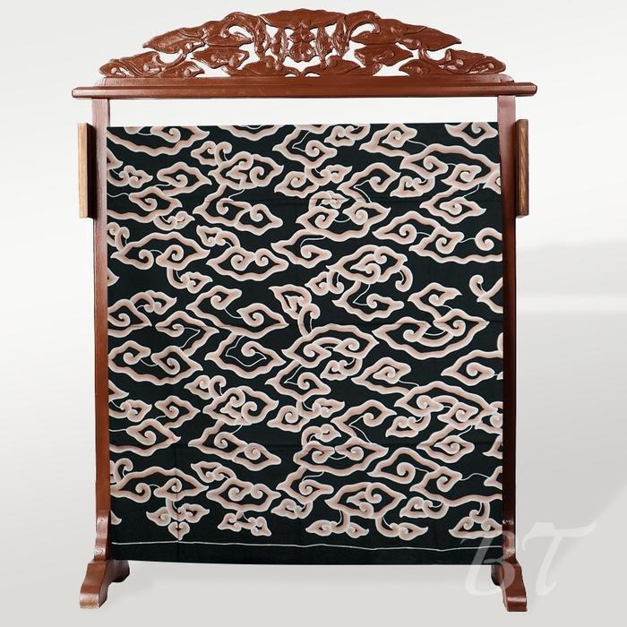 (COD) BATIK TRUSMI BAHAN KAIN PANJANG BATIK TULIS MEGA MENDUNG WARNA HITAM PREMIUM