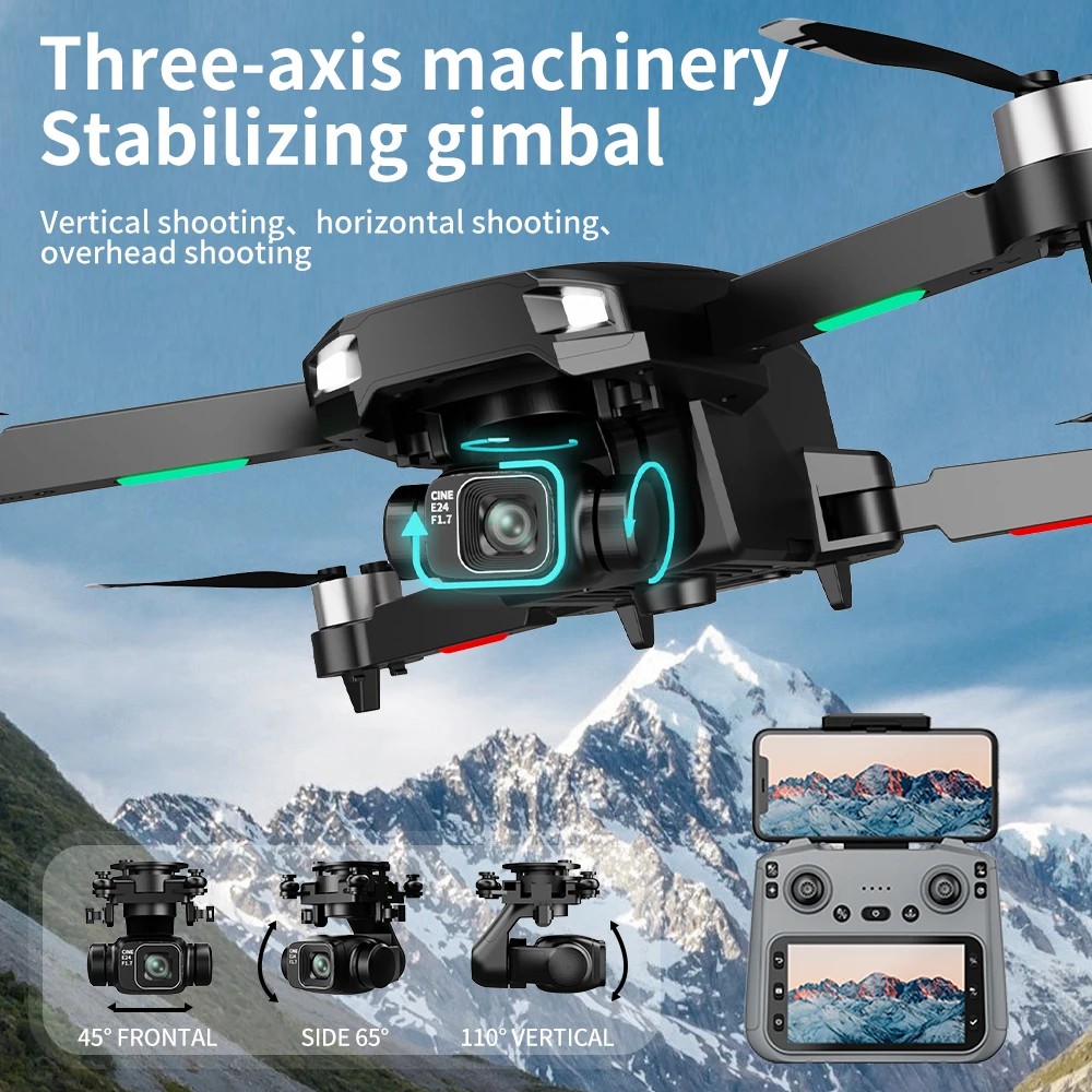 F204 Drone 8K Professional Gps Hd Camera Drones 5G Wifi Fpv Video 8K 4.5 Inch Large Screen Remote