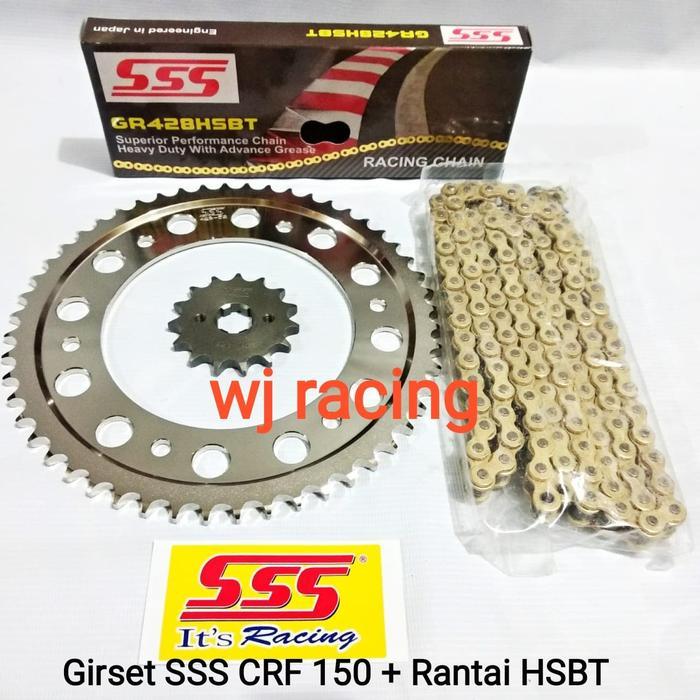 Gear Set Sss Crf 150 + Rantai Sss Hsbt
