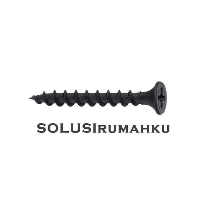 WTFT- 1 Dus Skrup Gypsum 1" Kurang Lebih Beratnya 1 Kg Drywall Screw Hitam