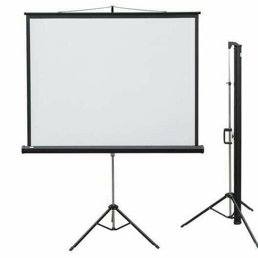 layar proyektor tripod 60"