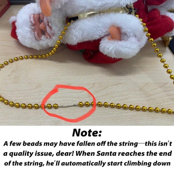 Mainan Santa Claus Mainan Santa Claus Yang Memanjat Tali Ornamen Hiasan Natal Santa Claus Christmas