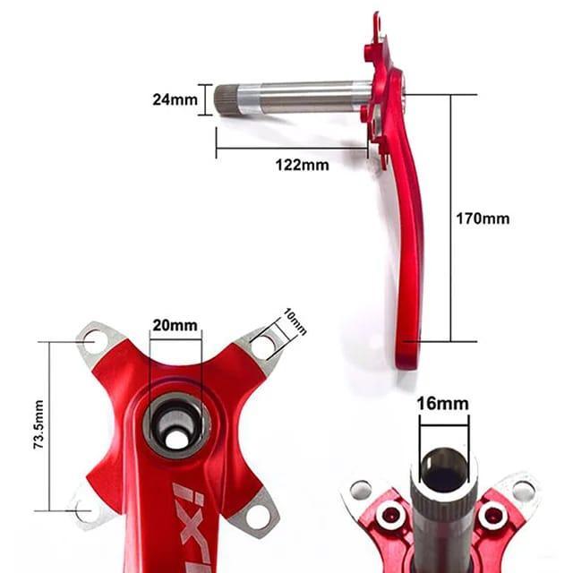 Crank Ixf Jiakun Hollowtech Ht 2 Bcd 104 64 Single Double Chainring