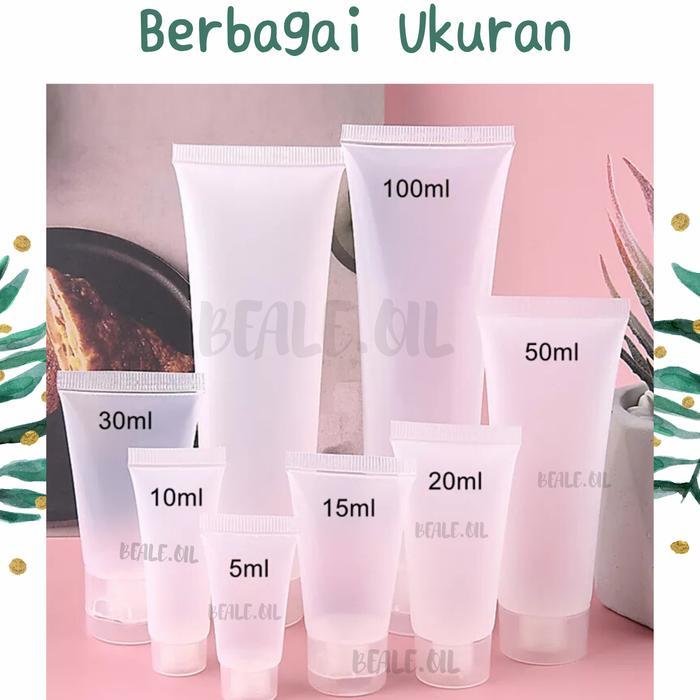New- Tube Kosong Plastik Frosted Doff 5ml 10ml 15ml 20ml 30ml 50ml 100ml