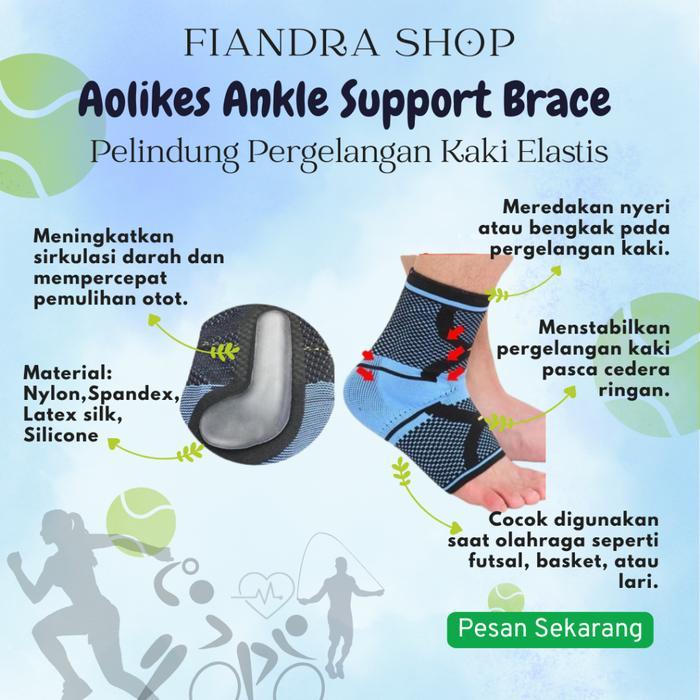 Deker Pelindung Engkel Kaki Tumit Ankle Support Brace Dekker Ankle