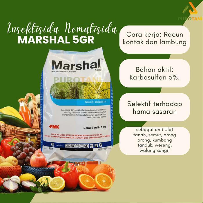 Insektisida Sistemik Nematisida Marshal 5GR Untuk Ulat