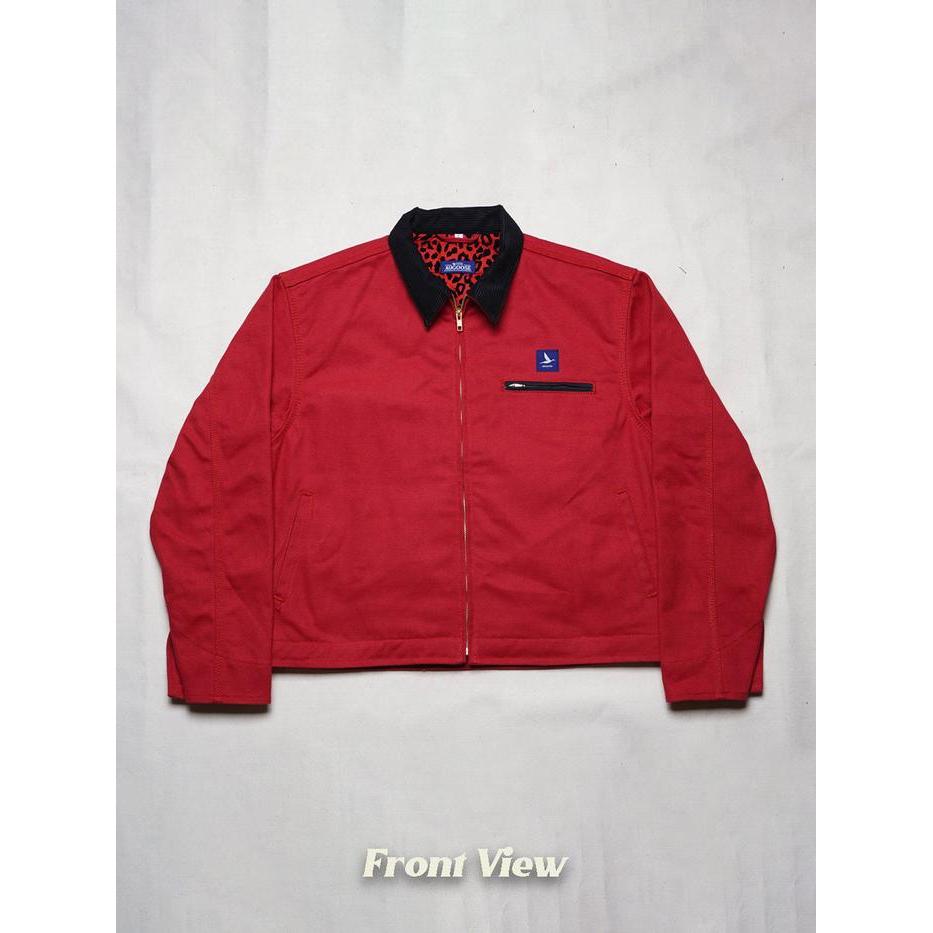 Augoose Active Jacket Crimson Red II Duck Canvas