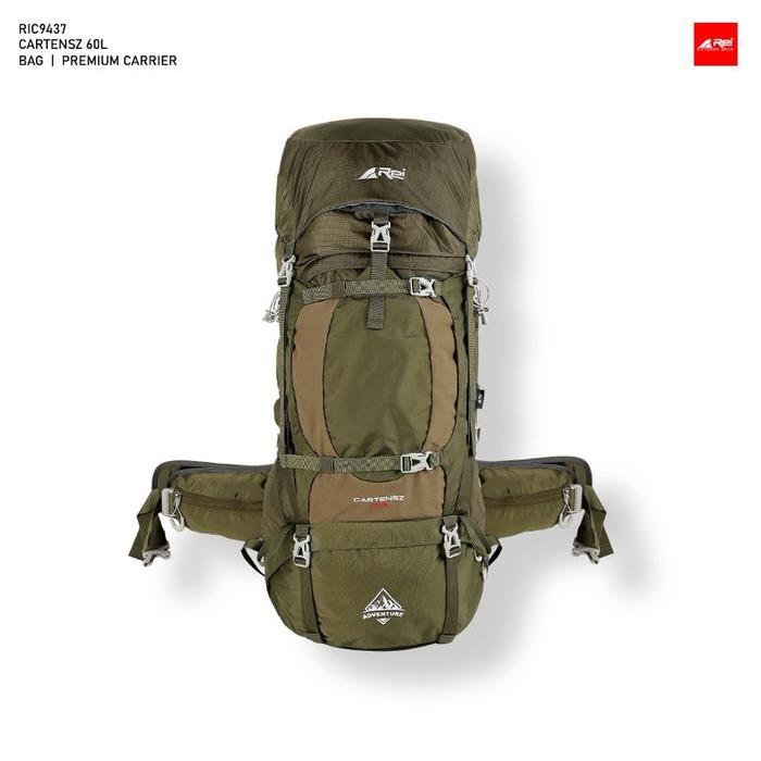 TAS CARRIER AREI CARTENZ 60L AREI OUTDOOR GEAR - TAS GUNUNG PRIA WANITA - BACKPACKER OUTDOOR COWO -