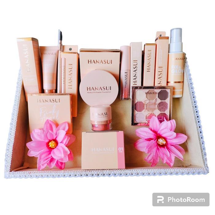 HANASUI PAKET MAKE UP A ( FREE SHEET MASK) HANASUI PAKET MAKE UP LENGKAP . PAKET HANTARAN . PAKET