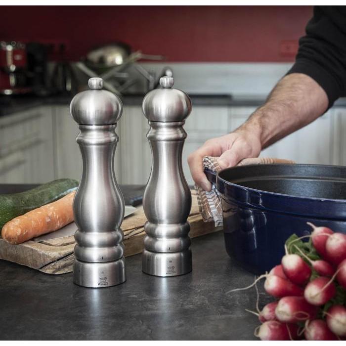 Peugeot Paris Chef Pepper / Salt Mill 18Cm Stainles Gilingan Lada / Garam