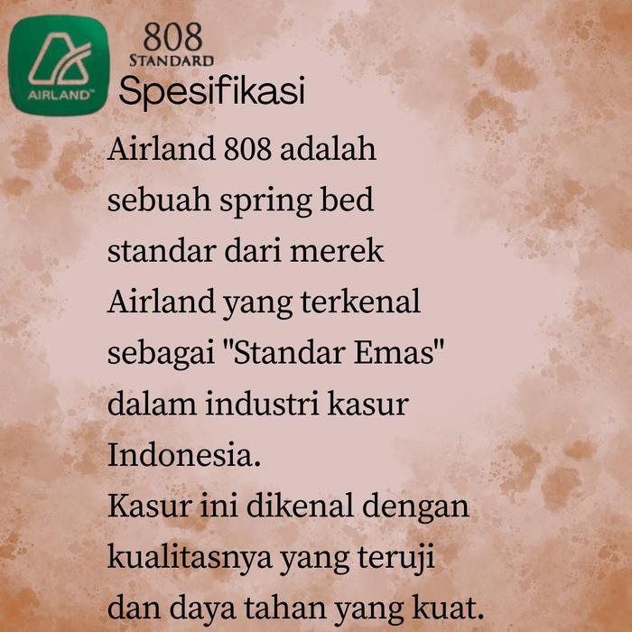 Airland Kasur Springbed 808 Standard - Hanya Kasur Saja 180X200