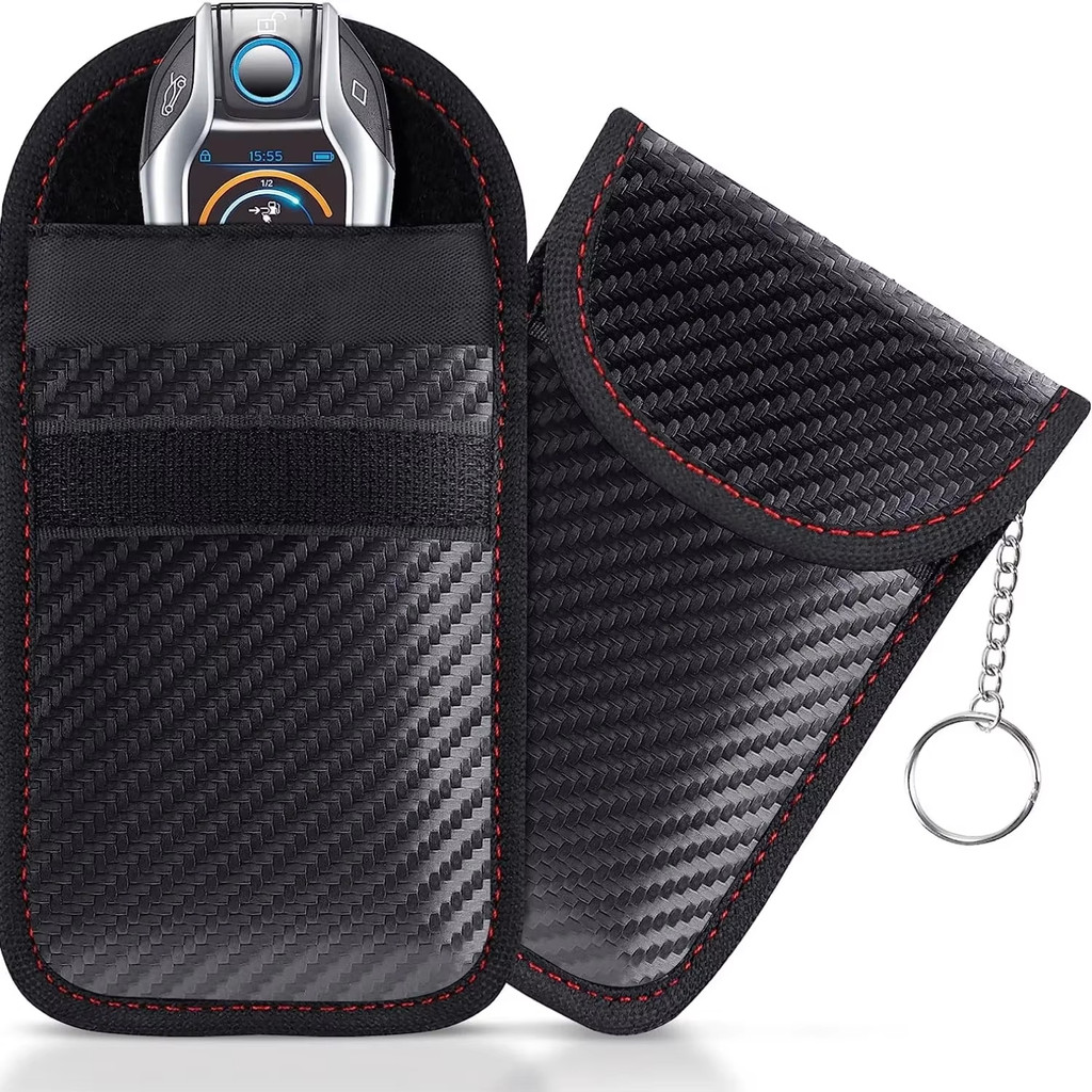 IMPORT Faraday Bag for Key Fob, Faraday Cage Protector, Car RFID Signal Blocking Key Fob Protector,