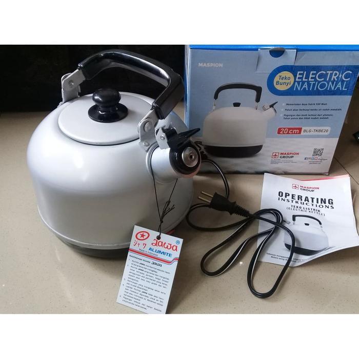 Teko Bunyi Listrik 20 cm National Electric Whistling Kettle - Maspion