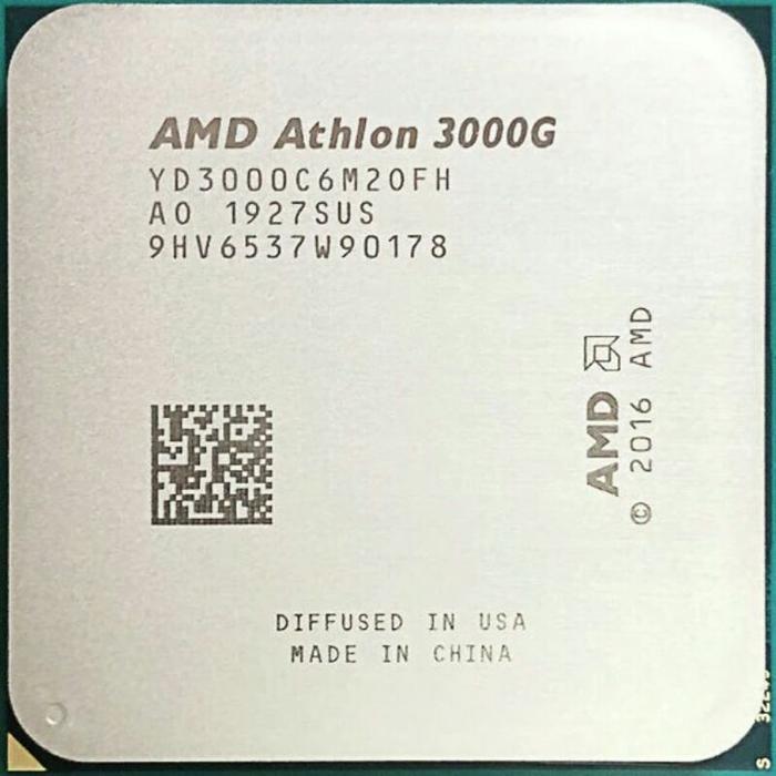 AMD Athlon 3000G Processor with AMD Radeon Graphics - TRAY