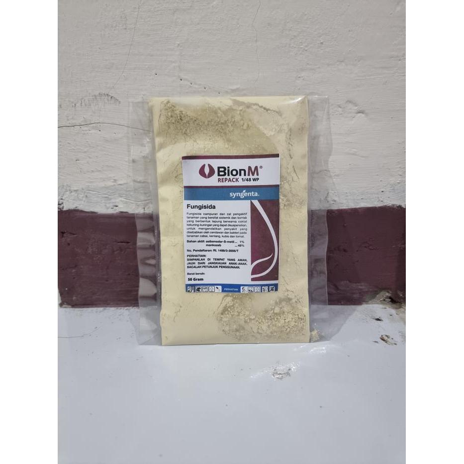 FARM- Bion-M 1/48 Wp Sygenta Bahan Aktif Mancozeb Fungisida Kemasan Repack 50 Gram Original