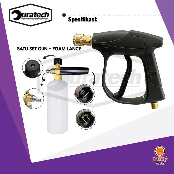 Termurah Gun Jet Cleaner Pendek Foam Lance Quick Release Stik Steam Cleaner - Stick Gun Snow Foam